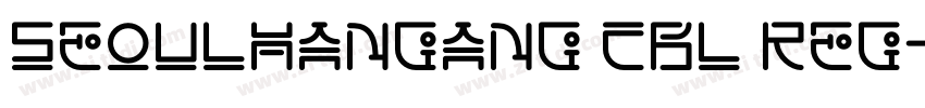 SeoulHangang CBL Reg字体转换
